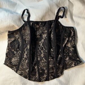 Torrid Black Lace Bustier